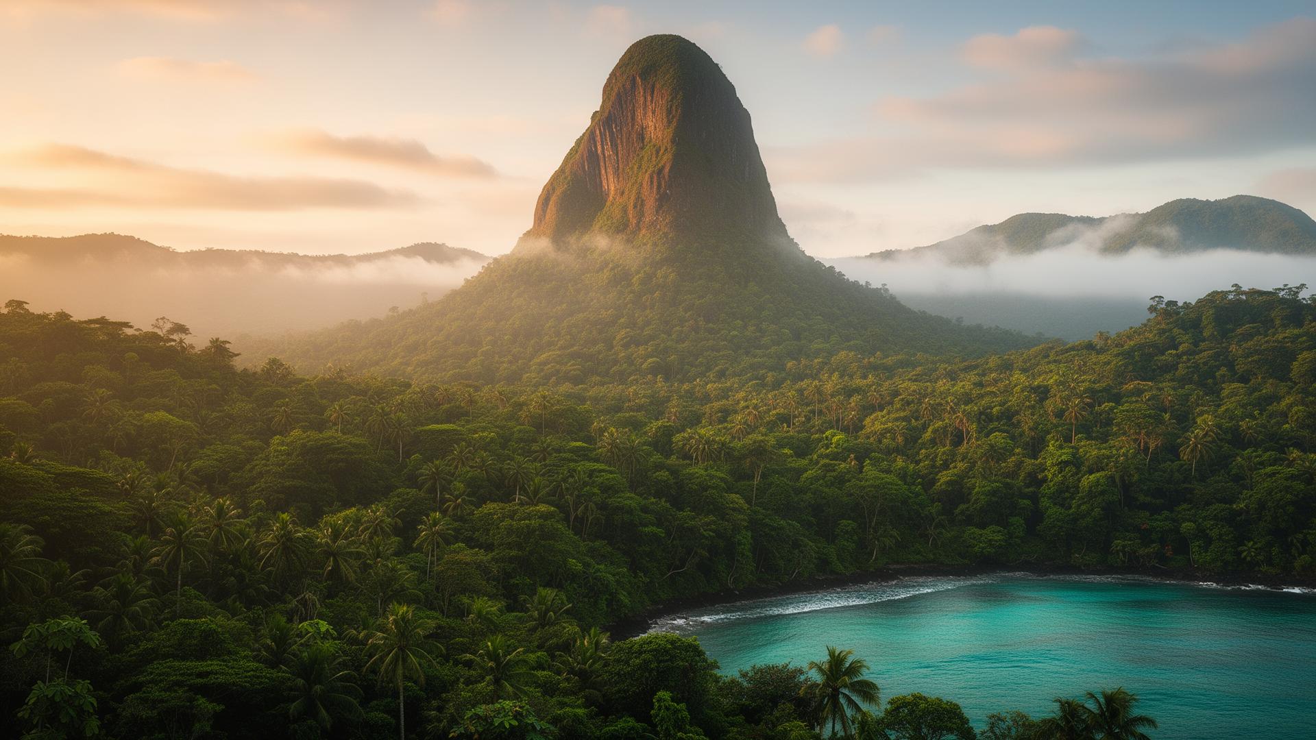 Paisagem de São Tomé e Príncipe